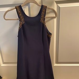 Lily Pulitzer navy blue dress with beaded detail